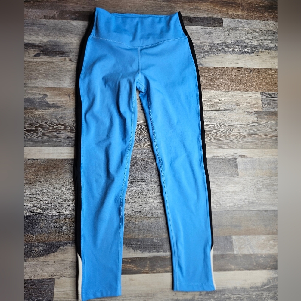 Splits59 Los Angeles Layla Airweight High Waist Legging Small 7/8 Riveria Blue